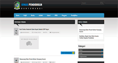 Desktop Screenshot of pendidikan.banyuwangikab.go.id
